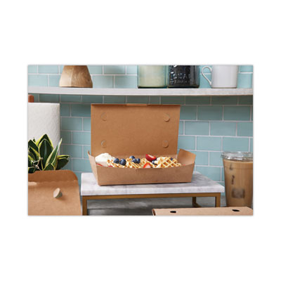 EarthChoice Tamper Evident OneBox Paper Box, 9 x 4.85 x 2, Brown, 100/Carton
