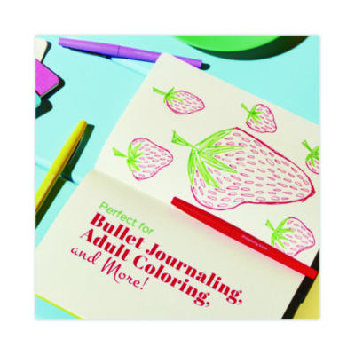 Flair Scented Felt Tip Porous Point Pen, Stick, Medium 0.7 mm, Sunday Brunch Scents, Assorted Ink and Barrel Colors, 6/Pack