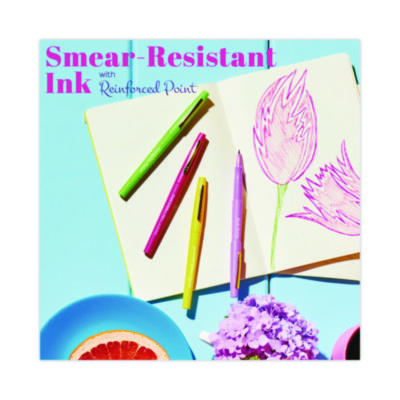 Flair Scented Felt Tip Porous Point Pen, Stick, Medium 0.7 mm, Sunday Brunch Scents, Assorted Ink and Barrel Colors, 6/Pack