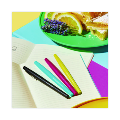 Flair Scented Felt Tip Porous Point Pen, Stick, Medium 0.7 mm, Sunday Brunch Scents, Assorted Ink and Barrel Colors, 6/Pack