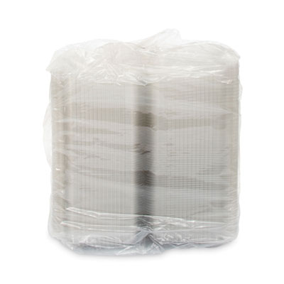 Dart StayLock Clear Hinged Lid Containers, 6.8 x 9.4 x 2.1, Clear, Plastic, 125/Pack, 2 Packs/Carton (DCCPET30UT1) DCCPET30UT1