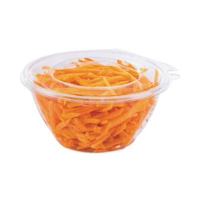 BOWL,32OZ,W/FLAT LID,CLR