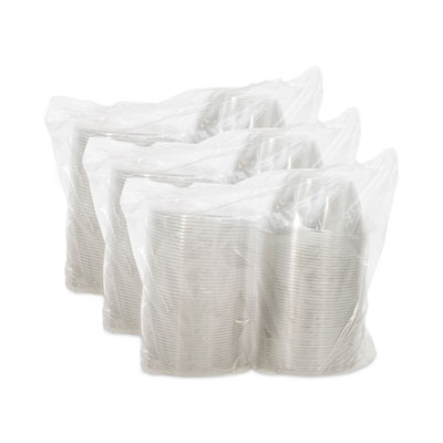 BOWL,32OZ,W/FLAT LID,CLR