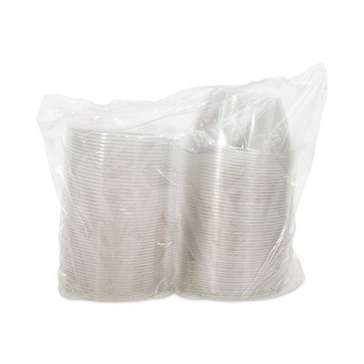 BOWL,32OZ,W/FLAT LID,CLR