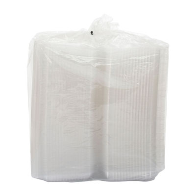 Dart StayLock Clear Hinged Lid Containers, 9.4 x 6.8 x 2.1, Clear, Plastic, 250/Carton (DCCC30UT1) DCCC30UT1