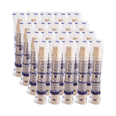 Mistique Hot Paper Cups, 10 Oz, Brown, 1,000/carton