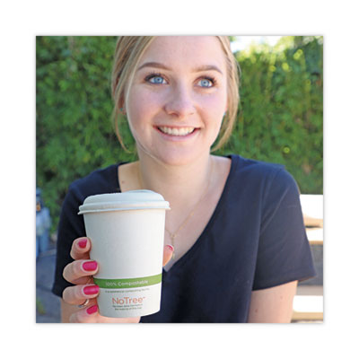 NoTree Paper Hot Cups, 10 oz, Natural, 1,000/Carton