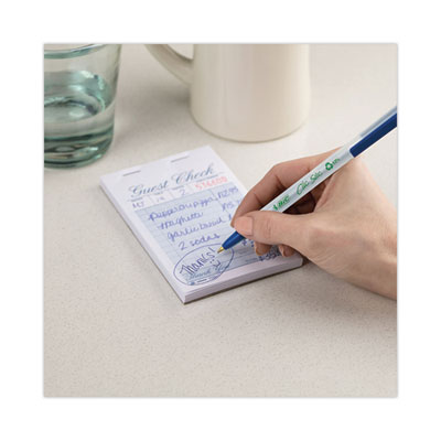 ReVolution Clic Stic Ballpoint Pen, Retractable, Medium 1 mm, Blue Ink, Translucent Frost/Blue Barrel, 48/Pack