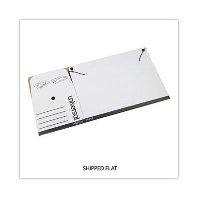 Deluxe Quick Set-up String-and-Button Boxes, Letter Files, White, 12/Carton