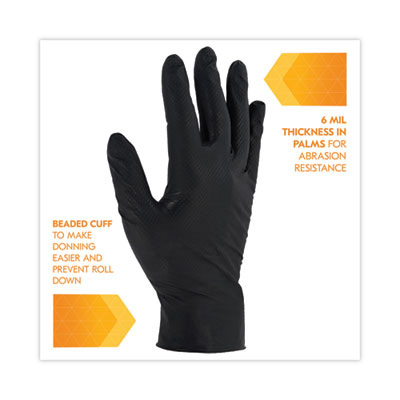 GLOVES,NITRILE,XL,BK