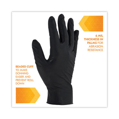 GLOVES,NITRILE,LARGE,BK
