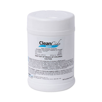 CleanCide Disinfecting Wipes, 6.5 x 6, Fresh Scent, 160/Canister WXF3130C160EA