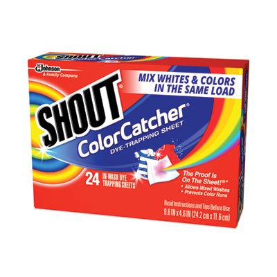 Color Catcher Dye Trapping Sheets, Pleasant Scent, 24/Box, 12 Boxes/Carton