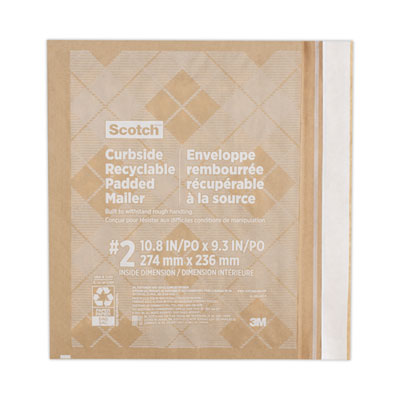 Scotch(TM) Curbside Recyclable Padded Mailer