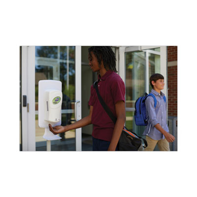 FIT Touch Free Dispenser Floor Stand, 15.7 x 15.7 x 58.3, White