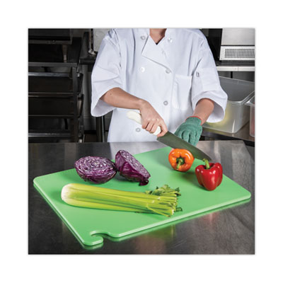 Cut-N-Carry Color Cutting Boards, Plastic, 24 x 18 x 0.5, Green