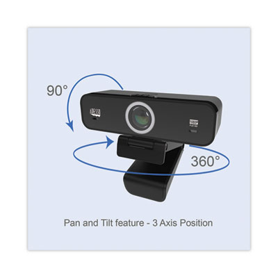 Cybertrack K1 1080P Full HD Fixed Focus USB Webcam with Adjustable View Angle, 1920 pixels x 1080 pixels, Black