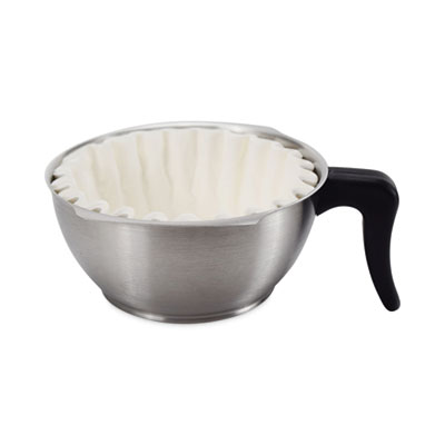 Two-Burner Institutional Coffeemaker, 10/12 Cup, 8.75 x 14.75 x 15.25, Stainless Steel