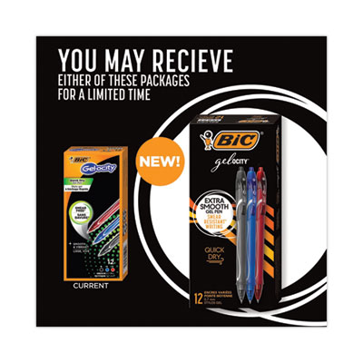 Gel-ocity Quick Dry Gel Pen, Retractable, Fine 0.7 mm, Assorted Ink and Barrel Colors, Dozen