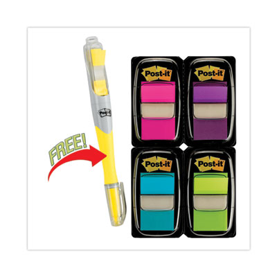 Page Flag Value Pack, Assorted Colors, 200 Flags and Highlighter with 50 Flags