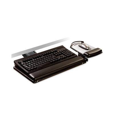 3M(TM) Sit/Stand Easy-Adjust Keyboard Tray with Highly Adjustable Platform