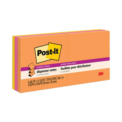 Post-it® Dispenser Notes Super Sticky Pop-up 3 x 3 Note Refill