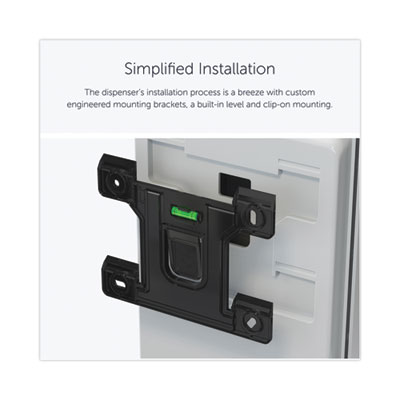 ICON Automatic Soap and Sanitizer Dispenser, 1.2 L, 8.06 x 14.18 x 4.75, White Mosaic