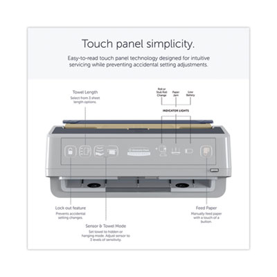 DISPENSER,AUTO,TWL,MOD,GY