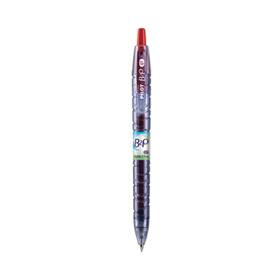 B2P Bottle-2-Pen Recycled Retractable Gel Ink Pens, Red Ink, .7mm, Dozen PIL31602