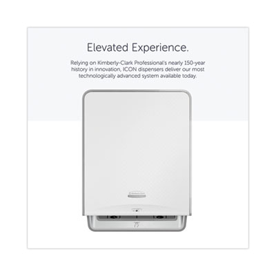 ICON Automatic Roll Towel Dispenser, 20.12 x 16.37 x 13.5, White Mosaic