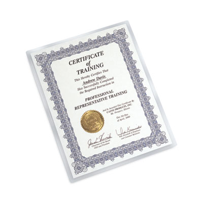 C-Line Quick Cover Laminating Pockets, 12 Mil, 9.13" X 11.5", Gloss Clear, 25/box (CLI65187) CLI65187