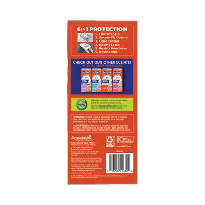 Ultra Strong Scented Tall Kitchen Bags, Drawstring, 13 gal, Citrus Twist, 23.75