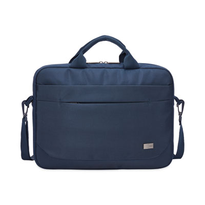 Advantage Laptop Attache, Fits Devices Up to 14", Polyester, 14.6 x 2.8 x 13, Dark Blue CLG3203987