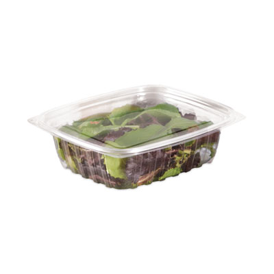 ClearPac Clear Container Lids, Flat, 6.5 x 7.5, Clear, Plastic, 63/Pack, 8 Packs/Carton