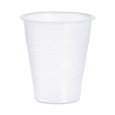 High-Impact Polystyrene Cold Cups, 7 oz, Translucent, 100 Cups/Sleeve, 25 Sleeves/Carton DCCY7