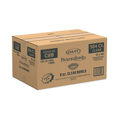 BOWL,8OZ,PLAS,8/63,CLR