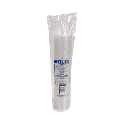 LID,PETE,PLAS,25PK/CT,CLR