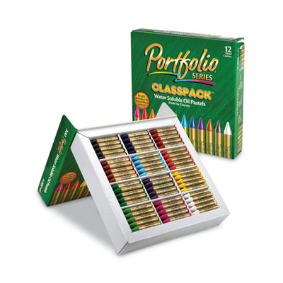 Portfolio Series Oil Pastels, 12 Assorted Colors, 300/Carton