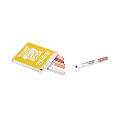 Colors of the World Washable Markers Classpack, Broad Bullet Tip, Assorted Colors, 240/Pack