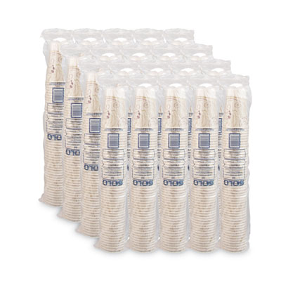 Symphony Treated-Paper Cold Cups, 16 oz, White/Beige/Red, 50/Bag, 20 Bags/Carton