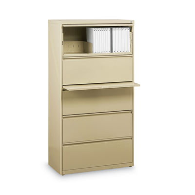 Lateral File, Five Legal/Letter/A4-Size File Drawers, 30