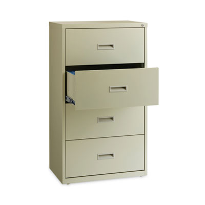 Lateral File Cabinet, 4 Letter/Legal/A4-Size File Drawers, Putty, 30 x 18.62 x 52.5