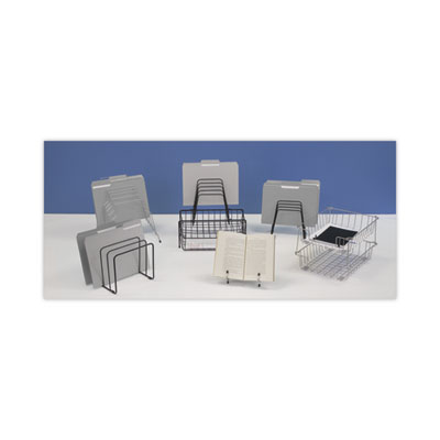 Wire Double Tray with Step File Sorter, 8 Sections, Letter Size Files, 13.88