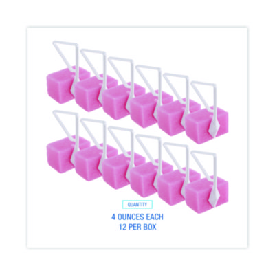 Para Toilet Bowl Deodorizer Block, Cherry Scent, 4 oz, Pink, 12/Box