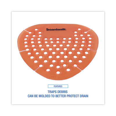 Gem Urinal Deodorizer Screen, Mango Scent, Orange, 12/Box