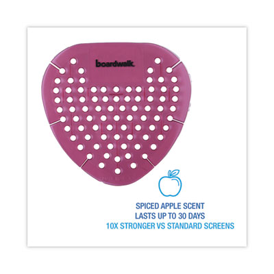 Boardwalk Gem Urinal Deodorizer Screen, Spiced Apple Scent, Red, 12/Box (BWKGEMSAP) BWKGEMSAP