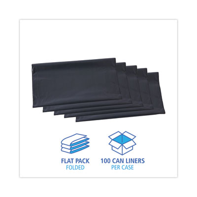 Linear Low Density Industrial Can Liners, 56 gal, 1.3 mil, 43