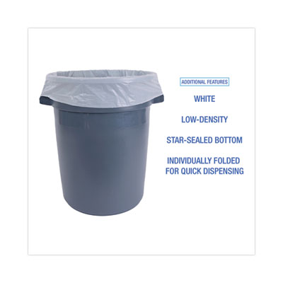 Linear Low Density Industrial Can Liners, 33 gal, 0.9 mil, 33