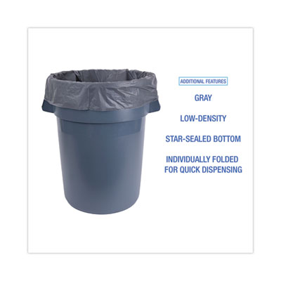 Linear Low Density Industrial Can Liners, 45 gal, 1.1 mil, 40