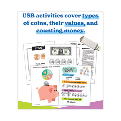 In a Flash USB, US Money, Ages 6-8, 229 Pages